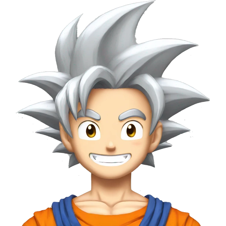 Goku smiling  emoji