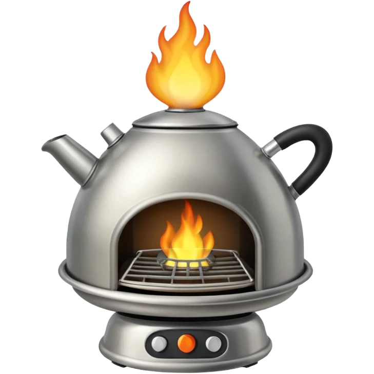 kettele with bottom heating need flame emoji
