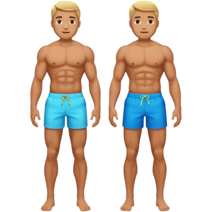 full body of a mucle man emoji