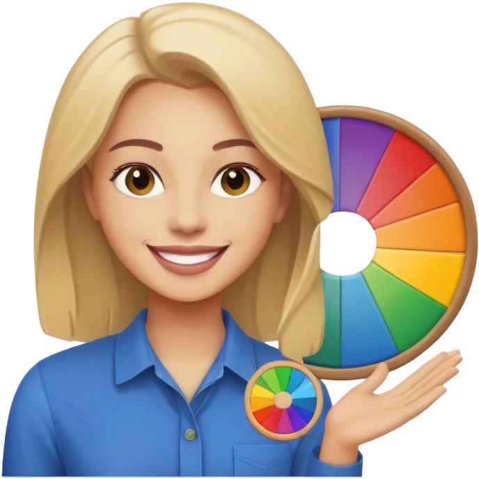 graphic designer , color wheel, photoshop icon emoji