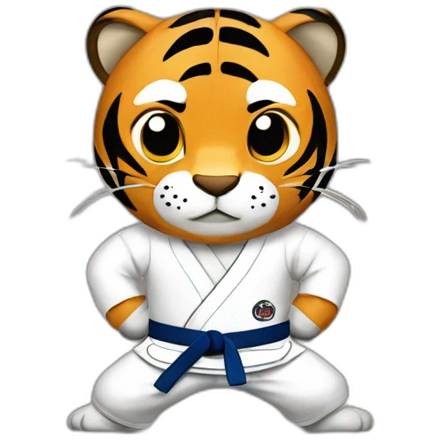 Jiu-jitsu Fighter Tiger emoji