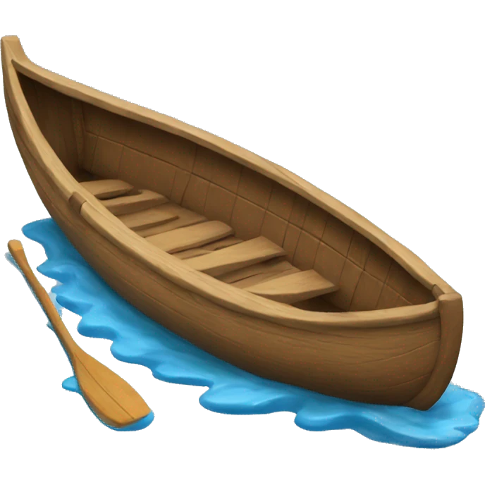 Sinking canoe emoji