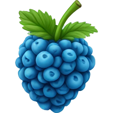 blue raspberry emoji