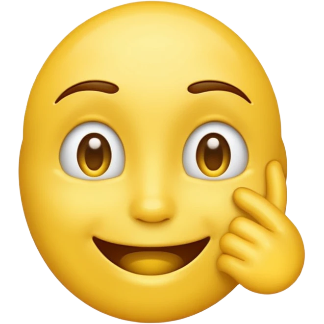 iphone yellow emoji telling a secret  emoji