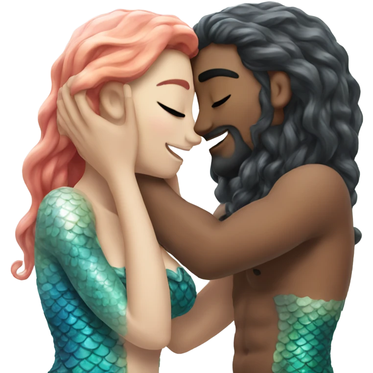 two mermaids in love emoji