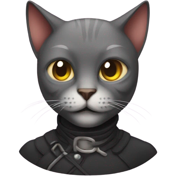 a cat in the style of overmortal emoji