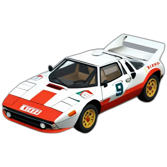 Lancia stratos rally car emoji