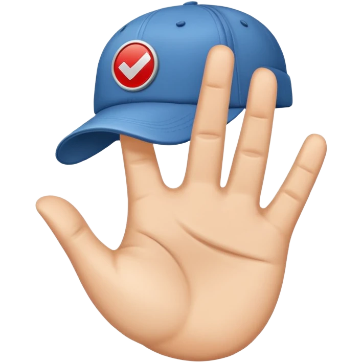 stop the cap emoji