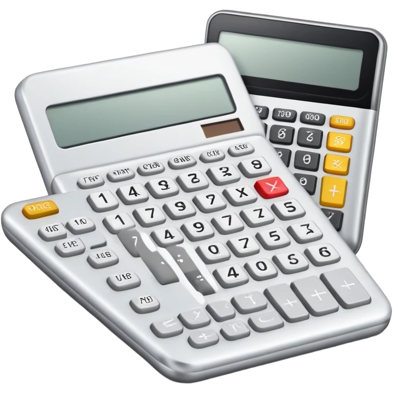 tax forms and calculator emoji