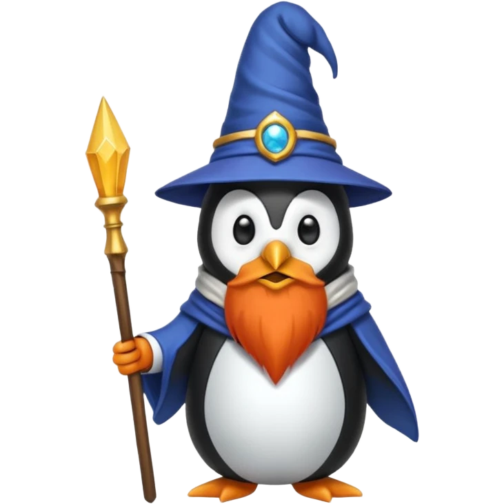 Penguin Wizard emoji