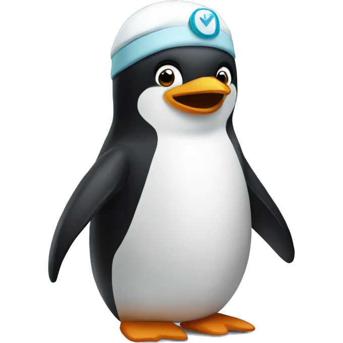 Penguin in hospital  emoji