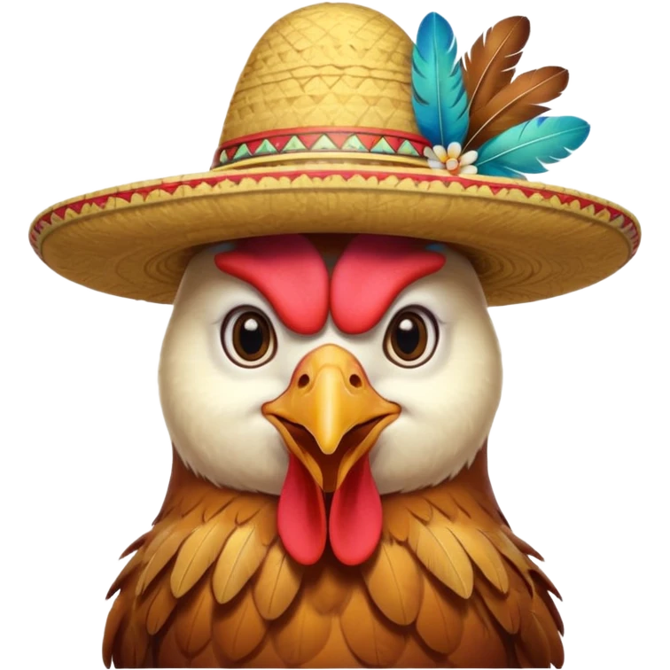 🐓con sombrero  emoji