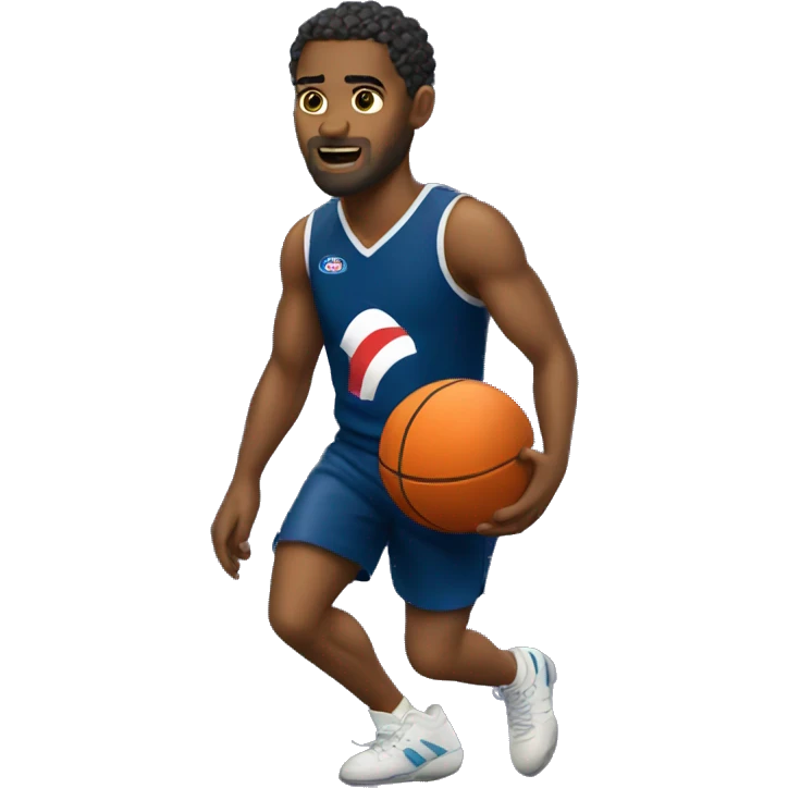 afl player playing basketball emoji