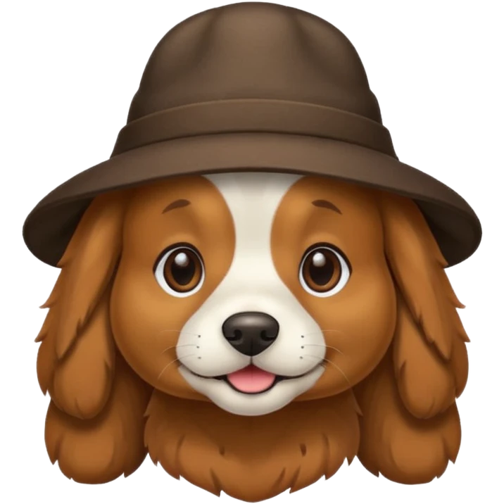 Dog with hat emoji