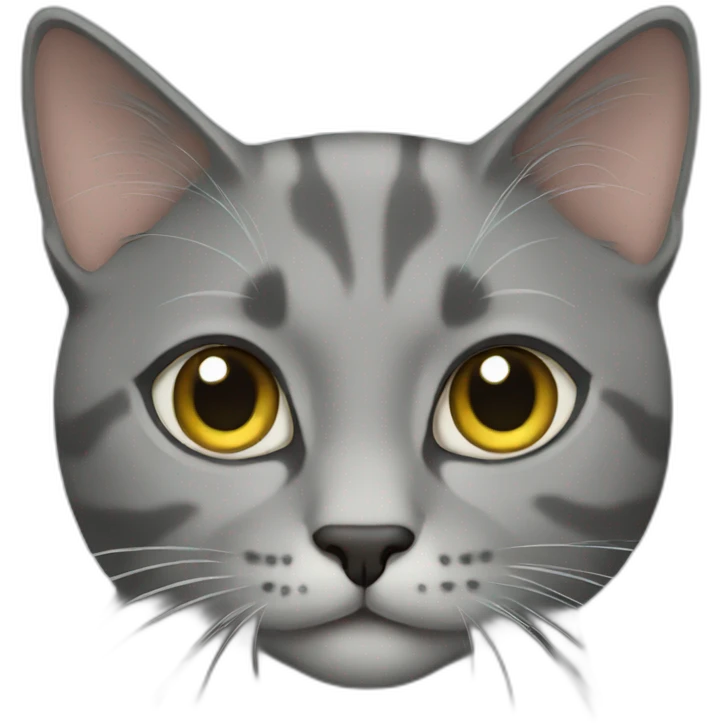 Gray cat emoji