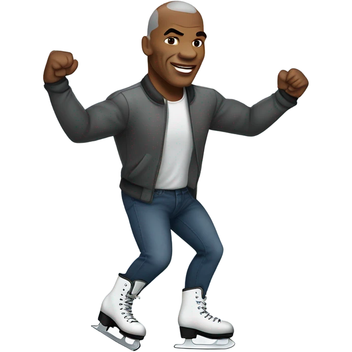 Mike Tyson skating emoji