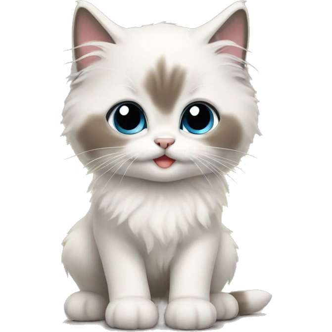 Ragdoll kitten  emoji