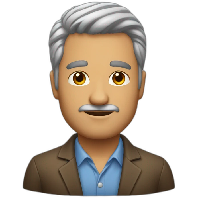 Hombre moreno pelo corto 55 años emoji