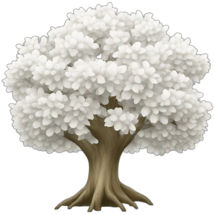 arbre blanc emoji