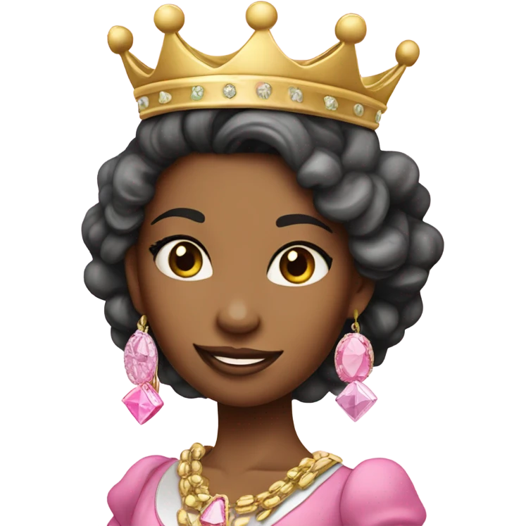Pretty in pink princess with money emoji