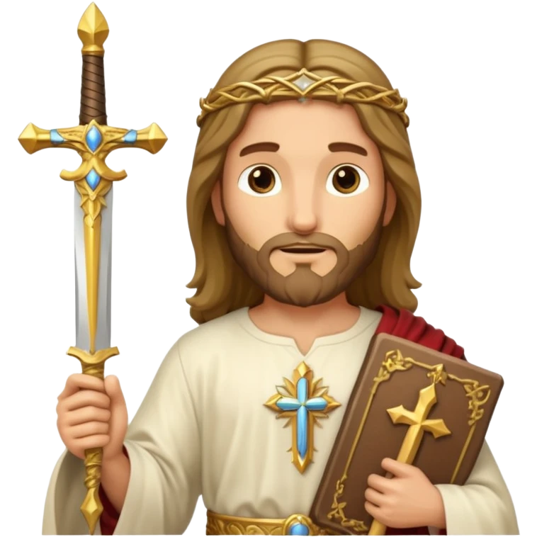 Holy gold sword of Jesus Christ emoji