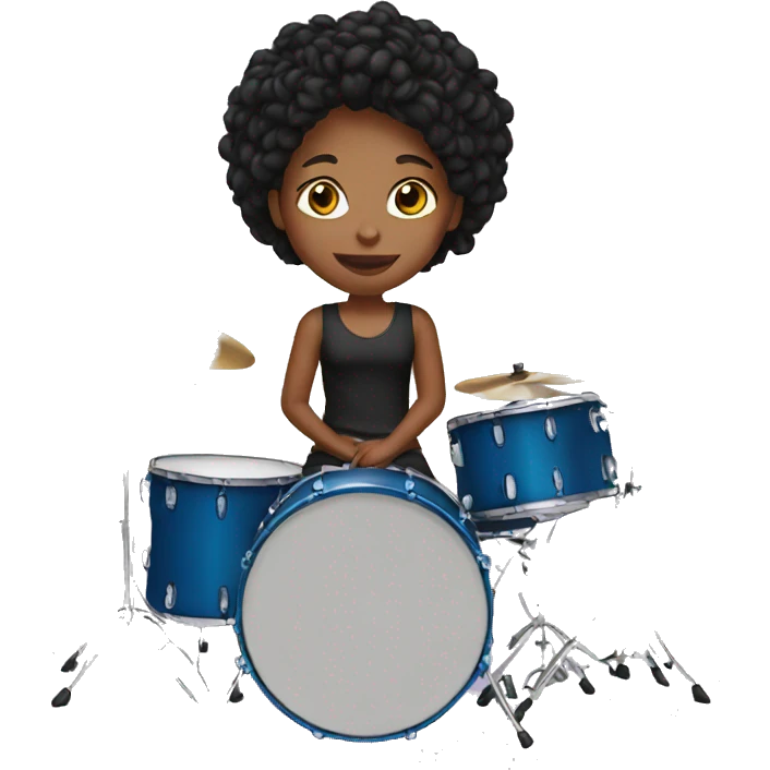 girl drum emoji