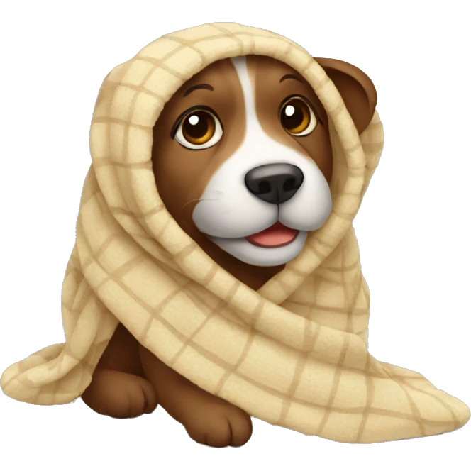 animal -wrapped-in-a-blanket emoji