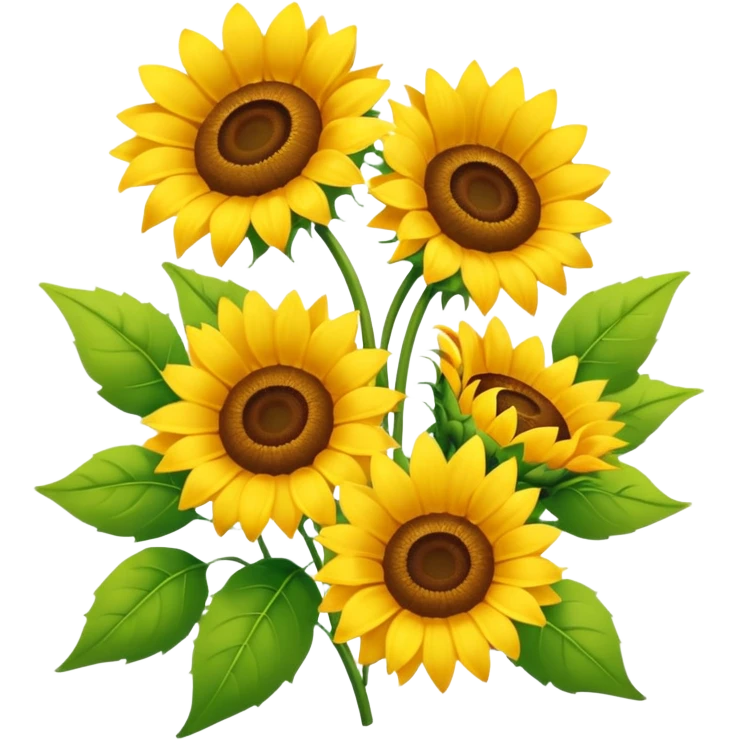 Flower Bouquets, Sunflower
 emoji