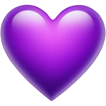 Heart purple light emoji