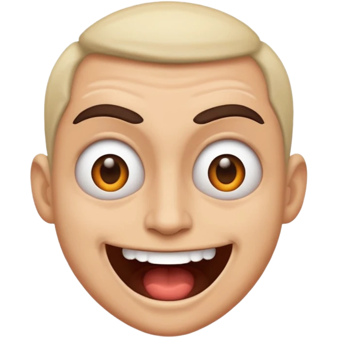Mad and happy insane emoji