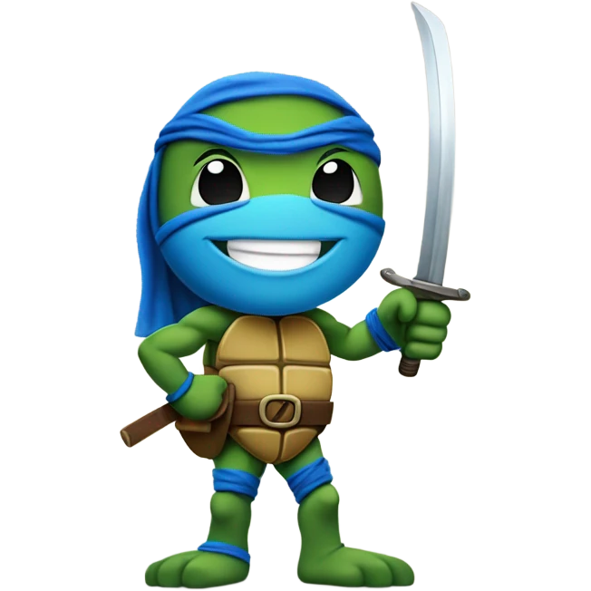 Leonardo the teenage mutant ninja turtle giving a thumbs up emoji