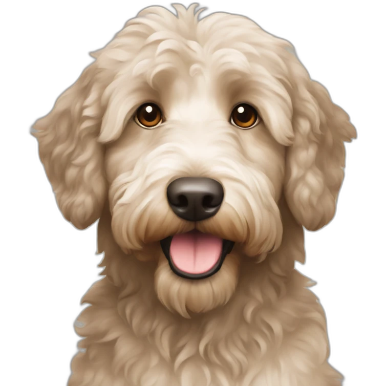 beige aussiedoodle emoji