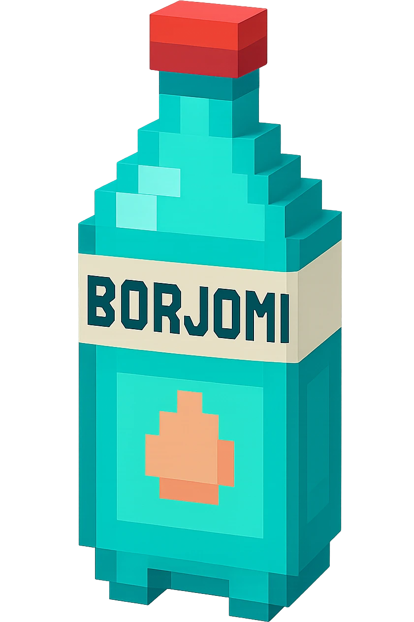 бутылка borjomi, no background emoji