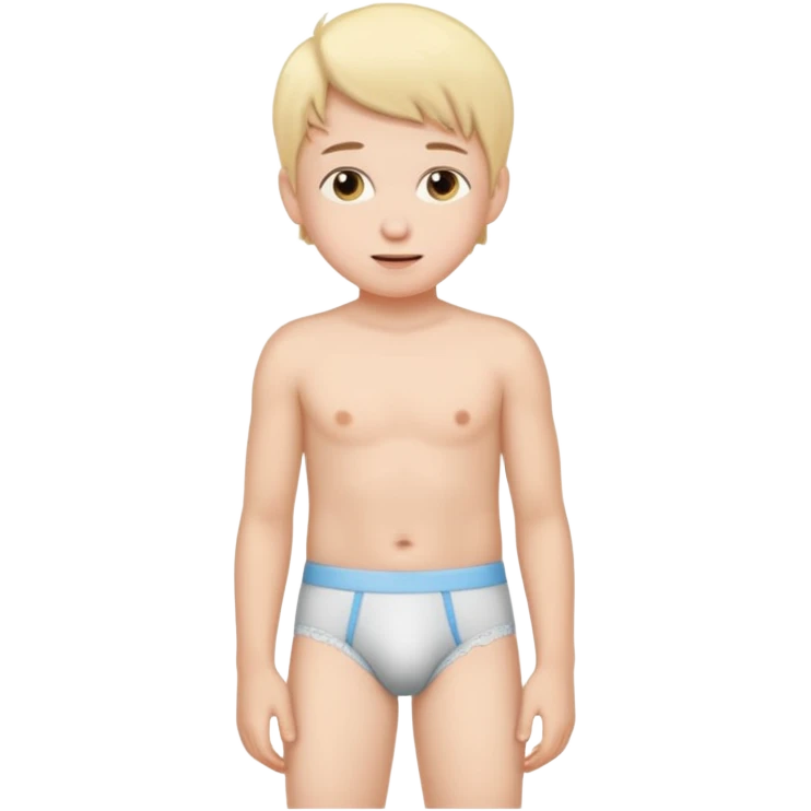 Kid with underwear emoji