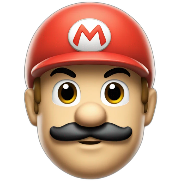 Cyber super mario emoji
