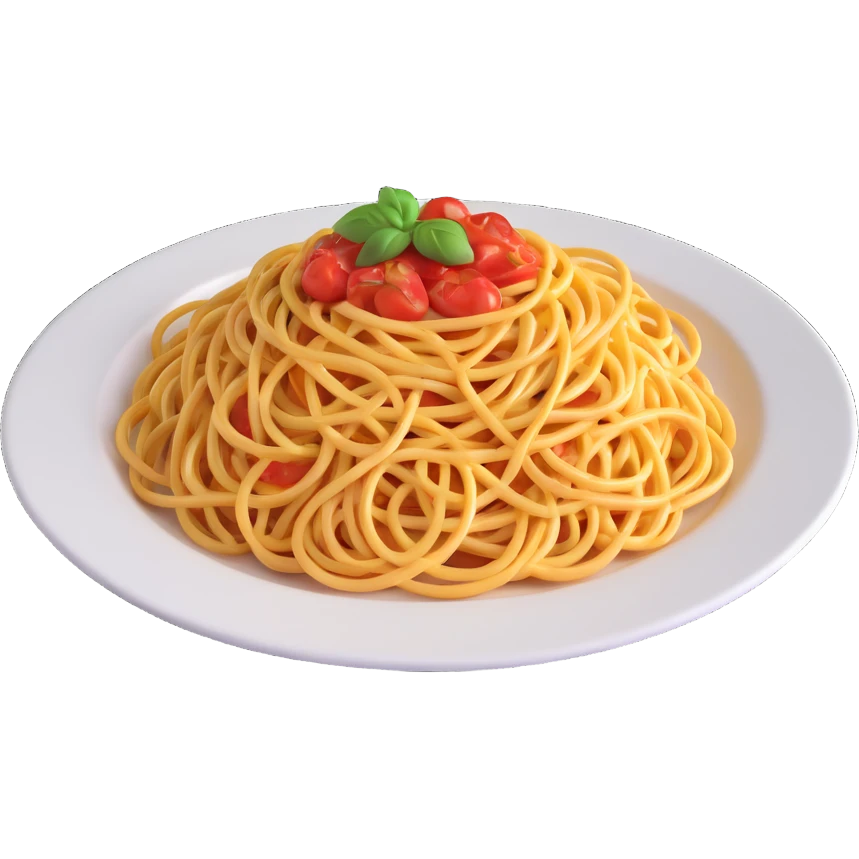 a plate of spaghetti emoji