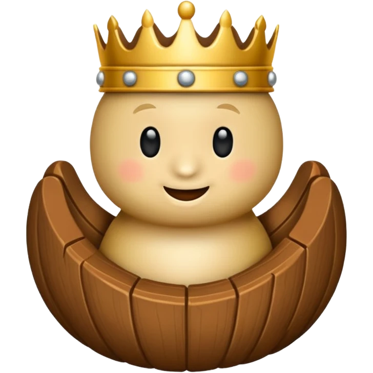 Koning van schaken geef het in de officiële form als die van de spel dus de steen  emoji
