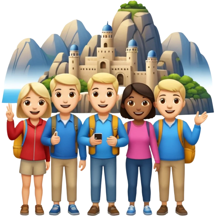 관광객 증가 emoji