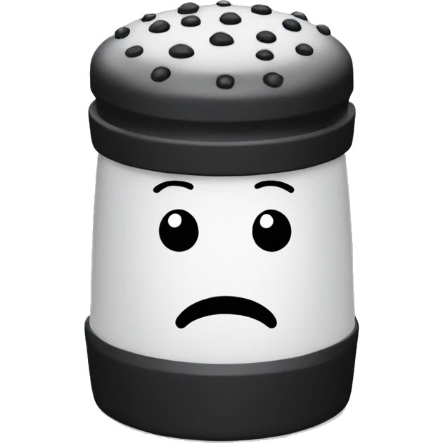 small black pepper shaker emoji