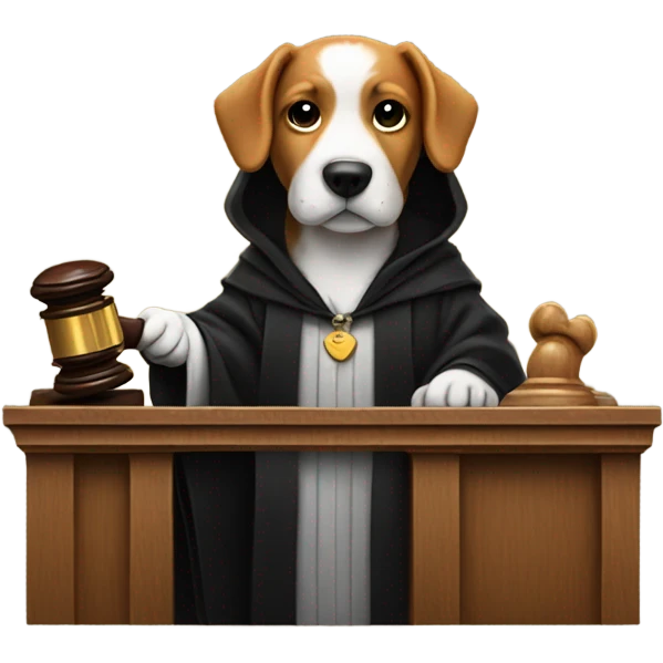 dog judge emoji