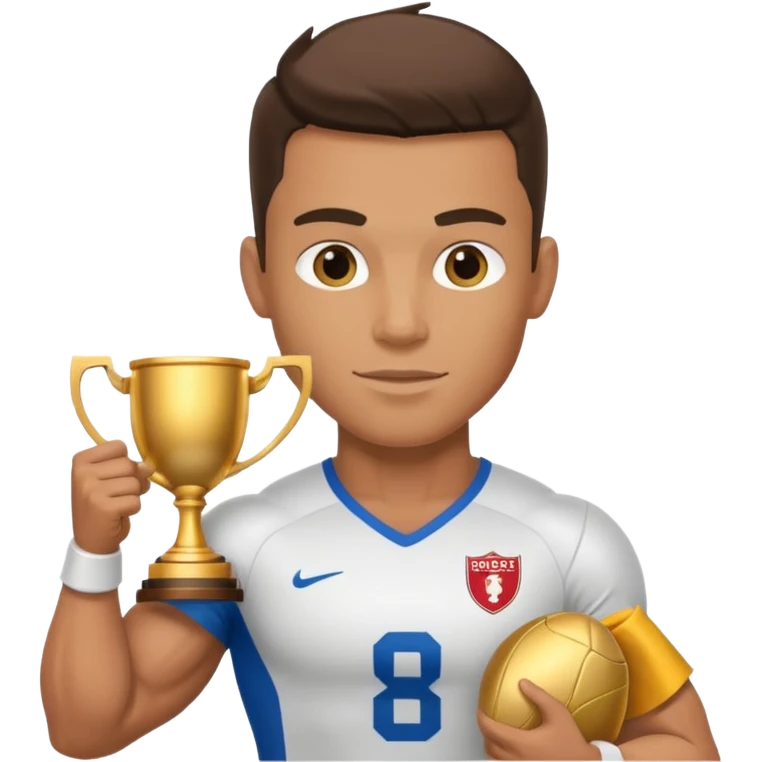 football player gold trophy emoji