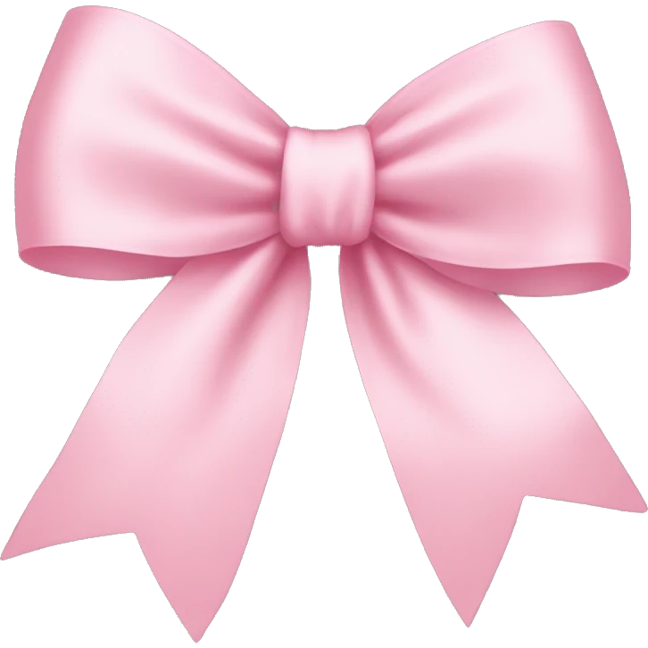 light pink ribbon bow emoji