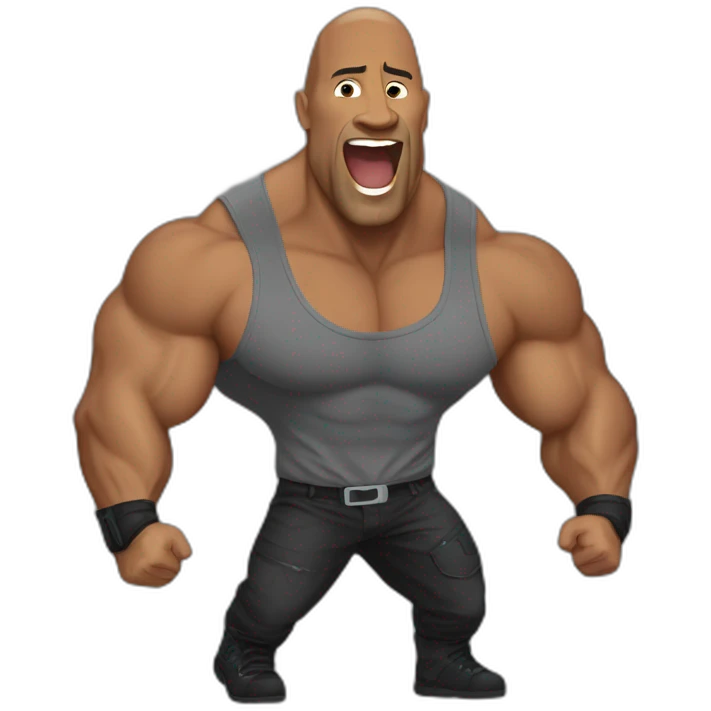 The rock qui fait un pouce en l'air emoji