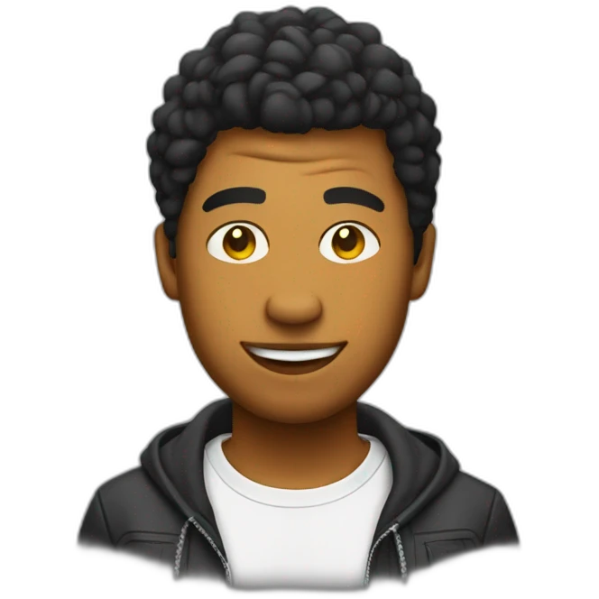 DJ with chicken face emoji