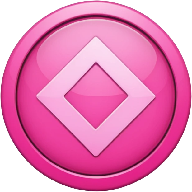 fleche directioelle de couleur rose sous forme de bouton emoji