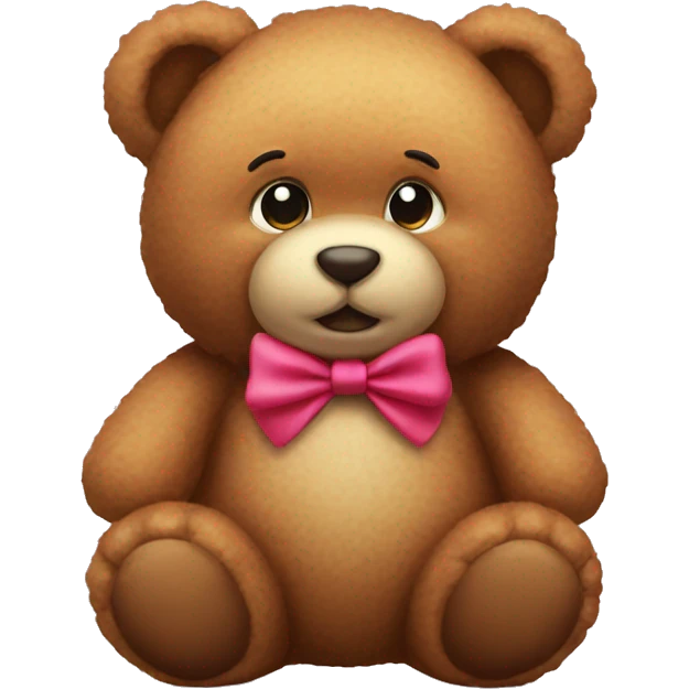 Teddy with bow emoji