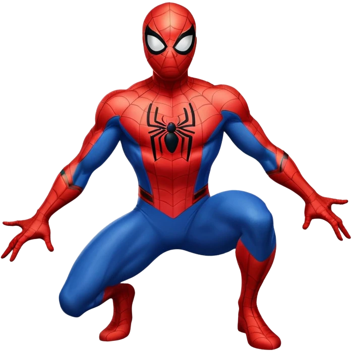Spider-Man superhero in classic red and blue costume emoji