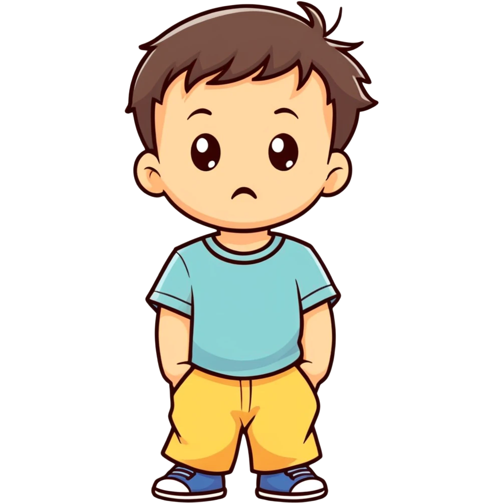 Toddler boy being sassy and funny emoji