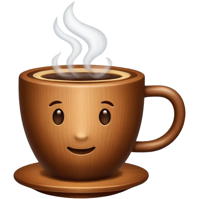 wood coffee cup  emoji