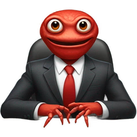 alien red human man crab president emoji